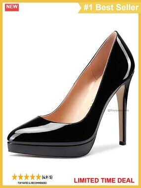 Castamere Women's High Heels Platform Pumps Slip-On Stilettos Office Dress Shoes